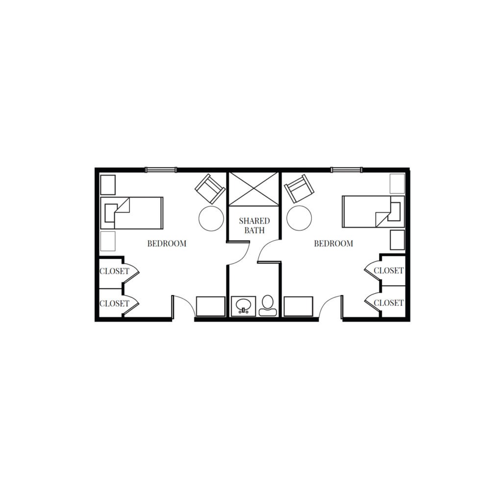 Assisted Living Companion Studio floor plan image.